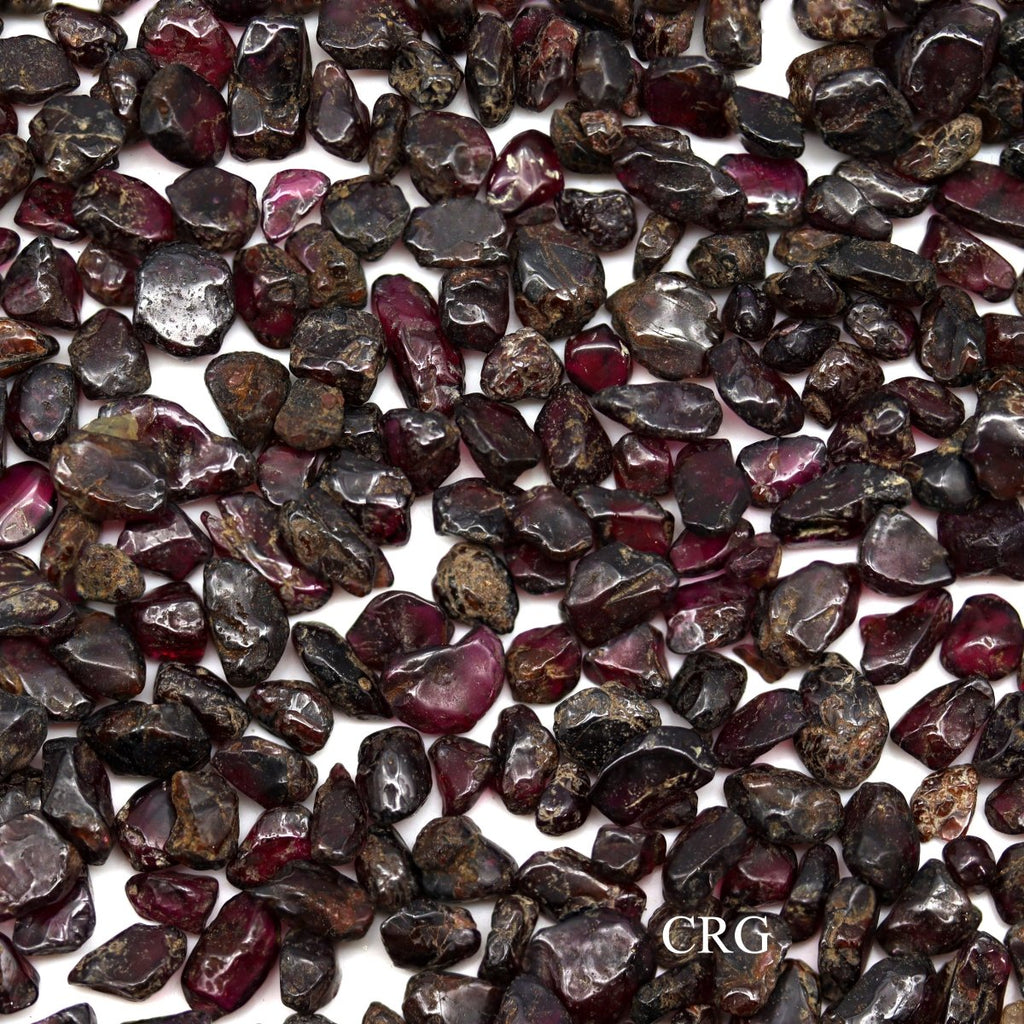 Tumbled Garnet Confetti Chips / 4-7mm AVG - 1 KILO LOT