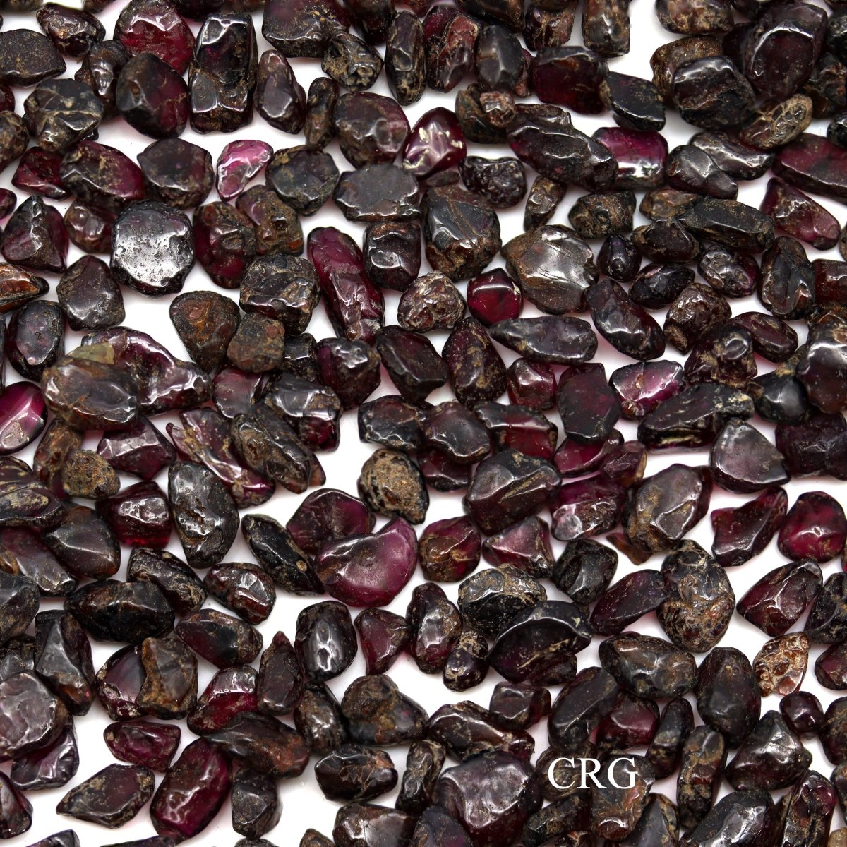Tumbled Garnet Confetti Chips / 4-7mm AVG - 1 KILO LOT