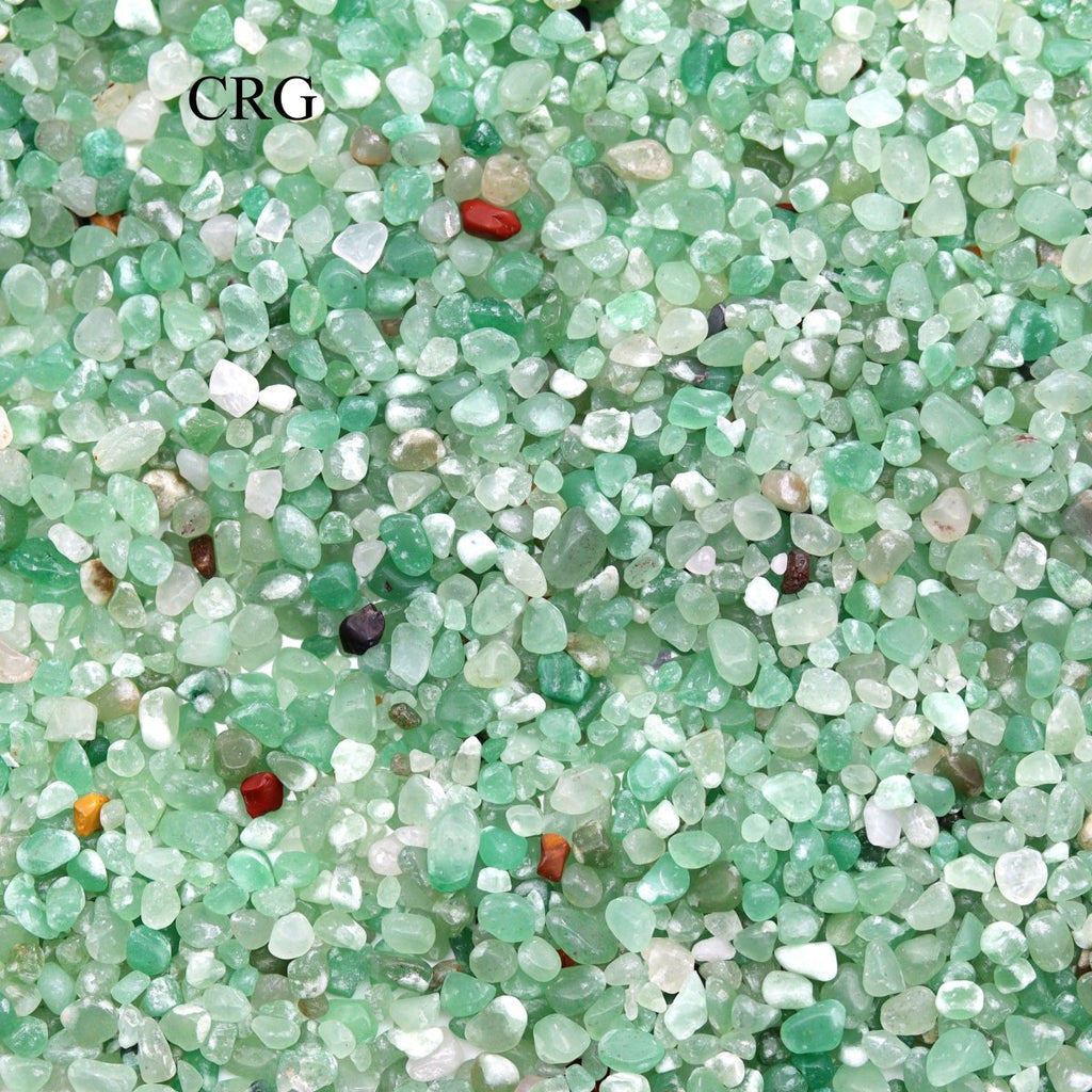 Tumbled Green Quartz Confetti Chips / 4-7mm AVG - 1 KILO LOT