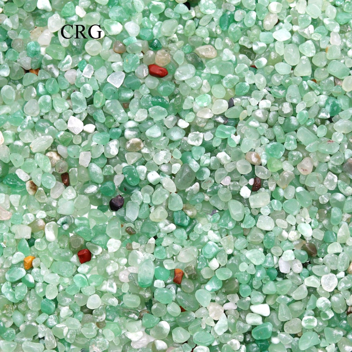 Tumbled Green Quartz Confetti Chips / 4-7mm AVG - 1 KILO LOT