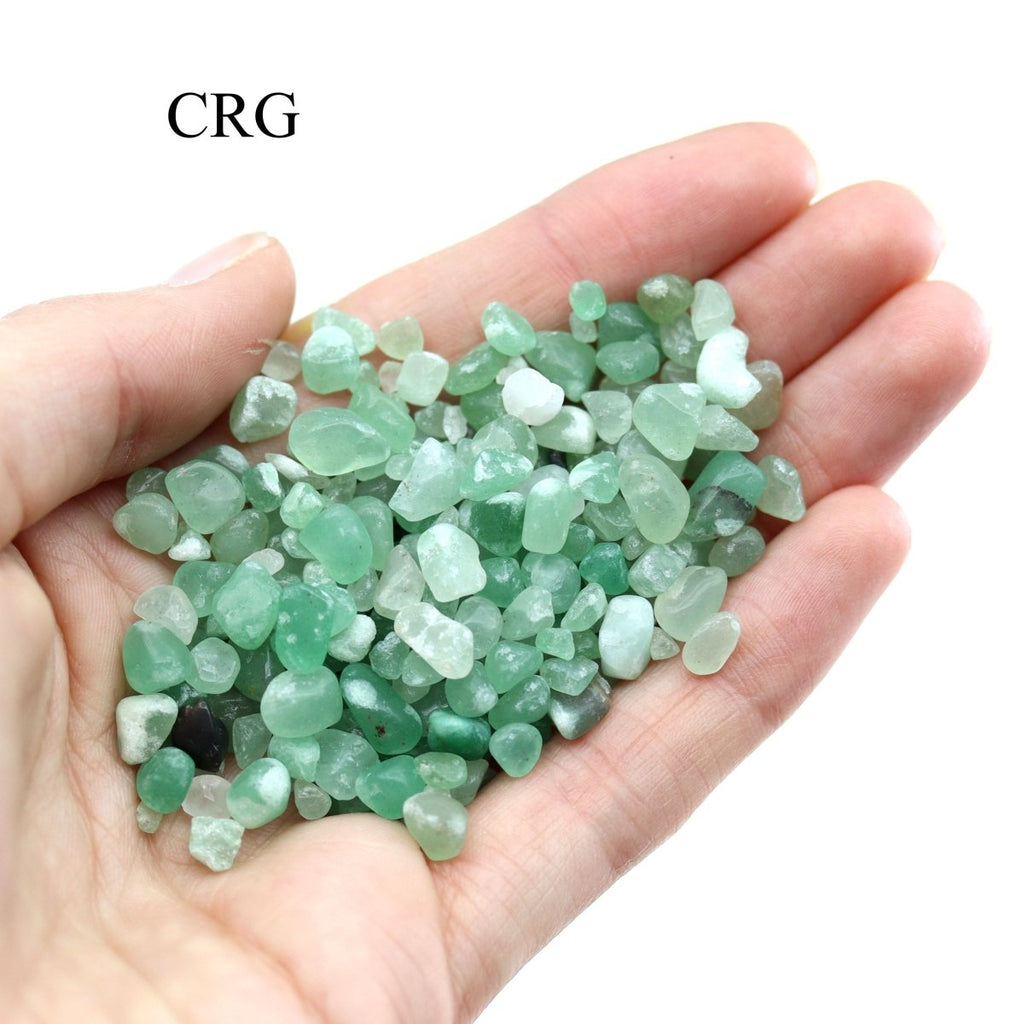 Tumbled Green Quartz Confetti Chips / 4-7mm AVG - 1 KILO LOT