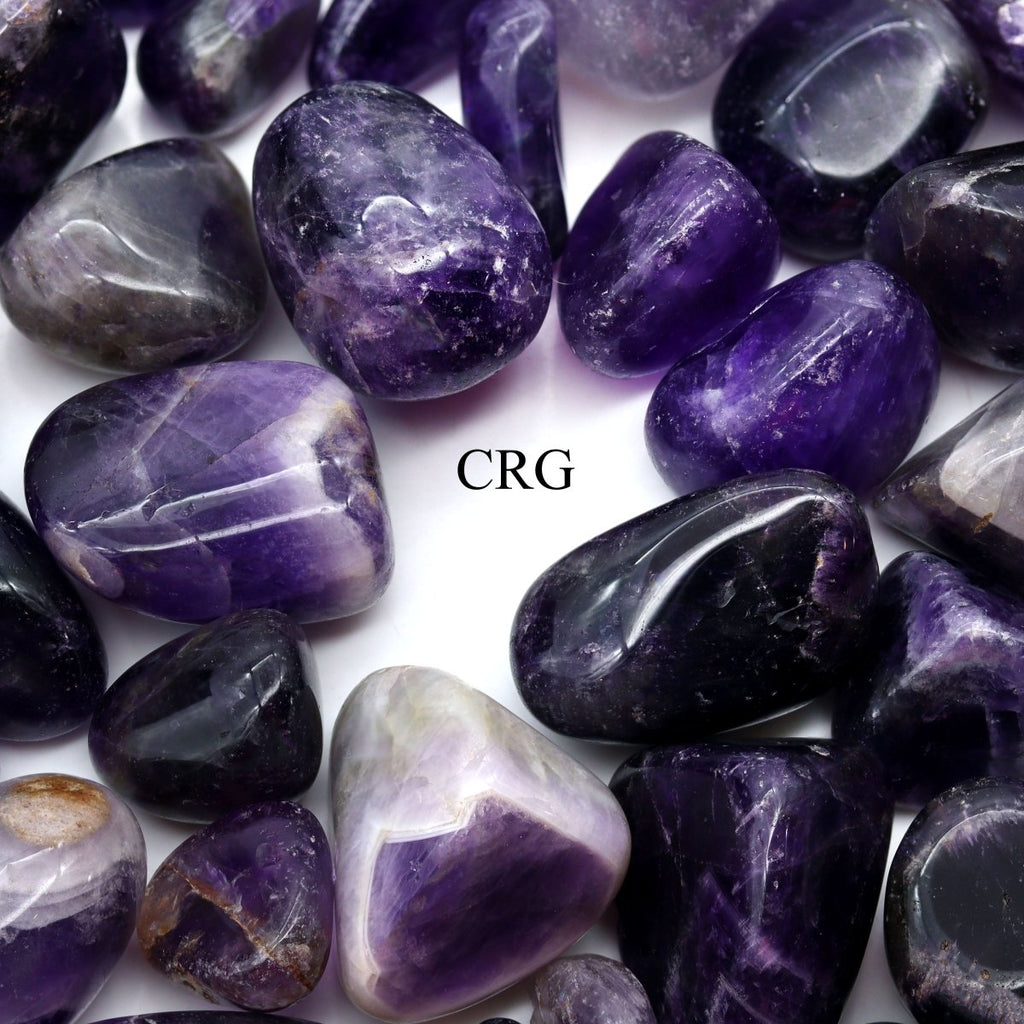 High Quality Tumbled Chevron Amethyst / 20-40mm AVG - 1 KILO LOT