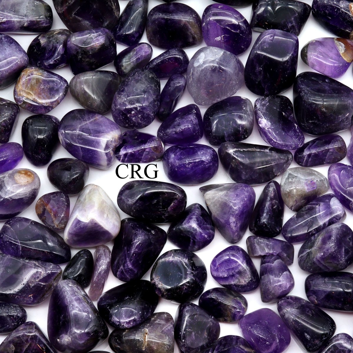 High Quality Tumbled Chevron Amethyst / 20-40mm AVG - 1 KILO LOT