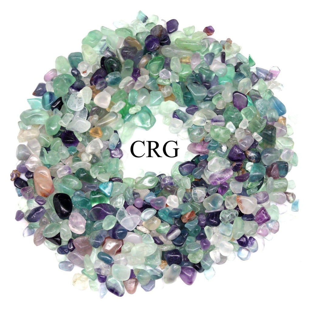 Tumbled Rainbow Fluorite Chips / 5-20mm AVG - 1 KILO LOT