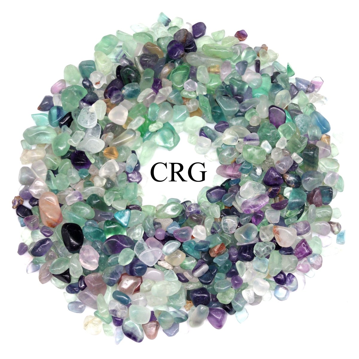 Tumbled Rainbow Fluorite Chips / 5-20mm AVG - 1 KILO LOT