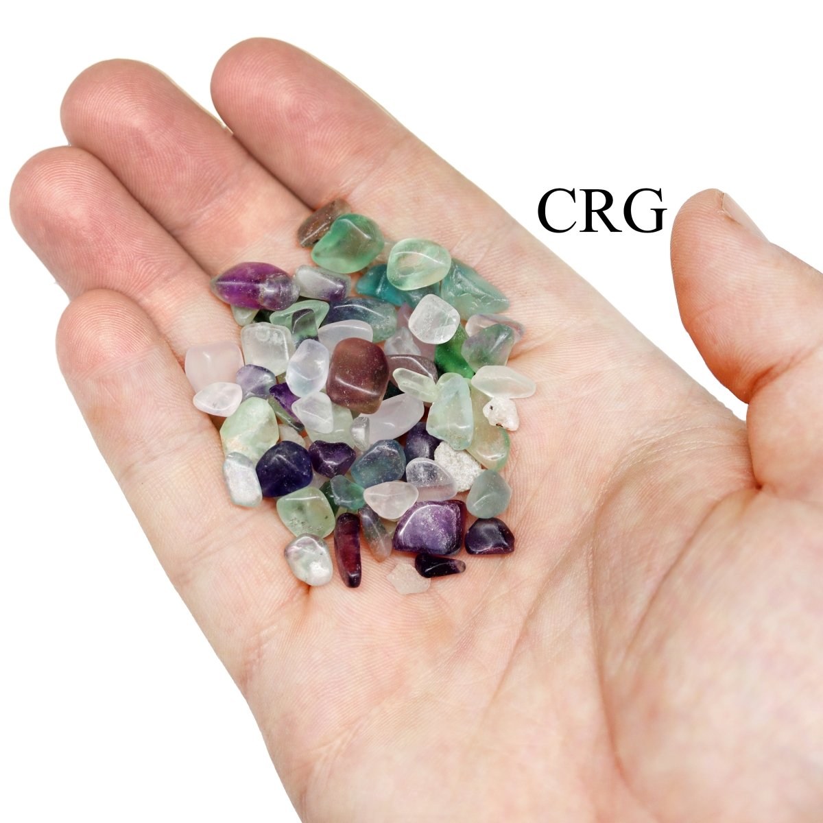 Tumbled Rainbow Fluorite Chips / 5-20mm AVG - 1 KILO LOT