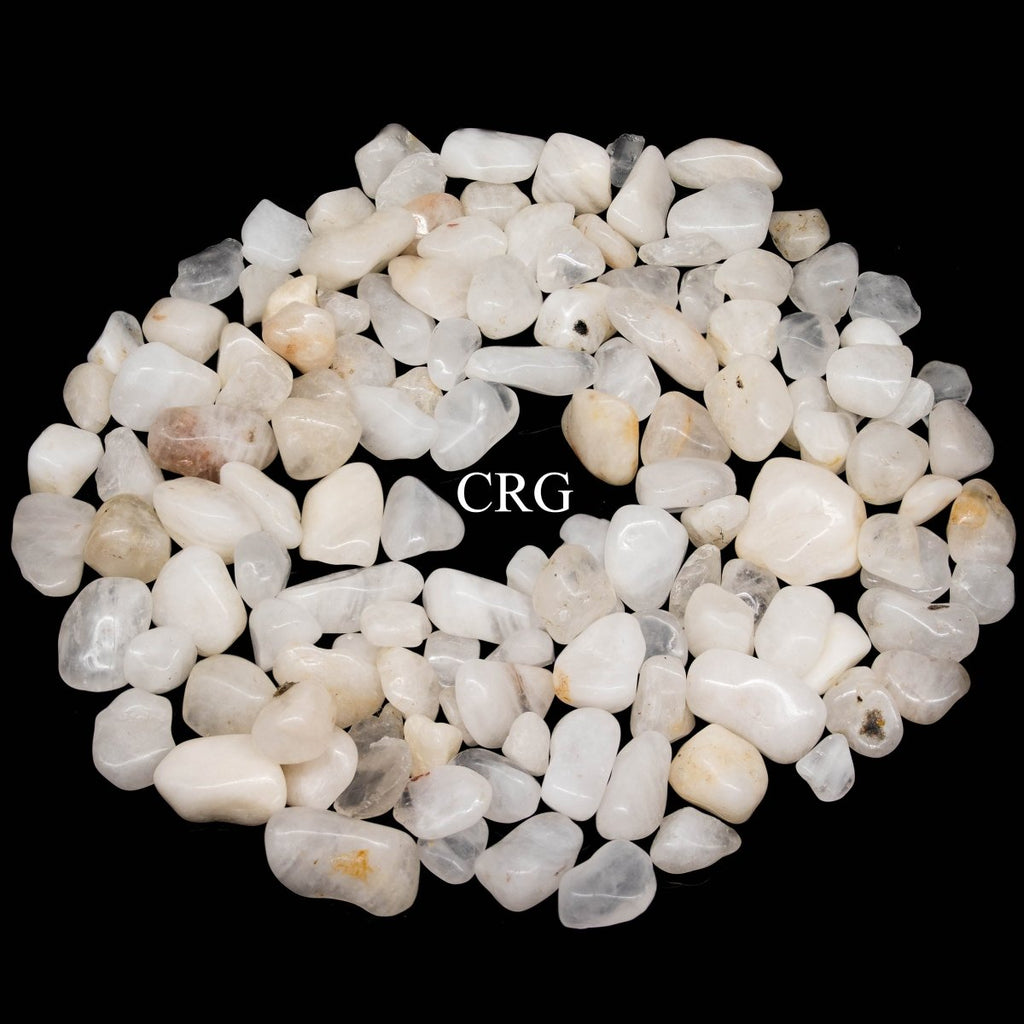 Tumbled Milky Quartz Chips / 5-10mm AVG - 1 KILO LOT
