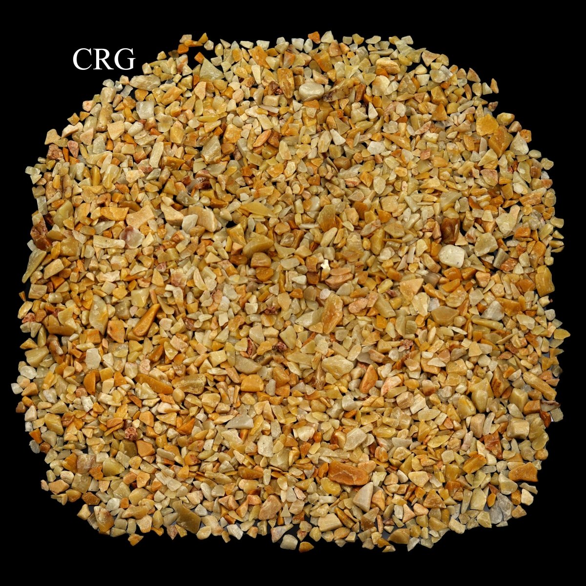 Tumbled Mixed Yellow Jasper and Quartz Confetti Chips / 4-7mm AVG - 1 KILO LOT