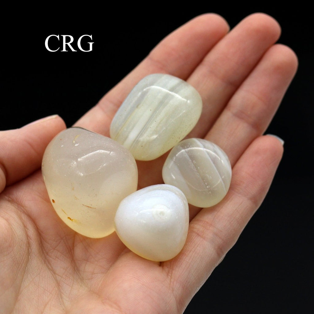Tumbled White Agate / 20-40mm AVG - 1 KILO LOT