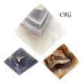 Agate Druzy Pyramids / 2-5" AVG - 1 KILO LOT