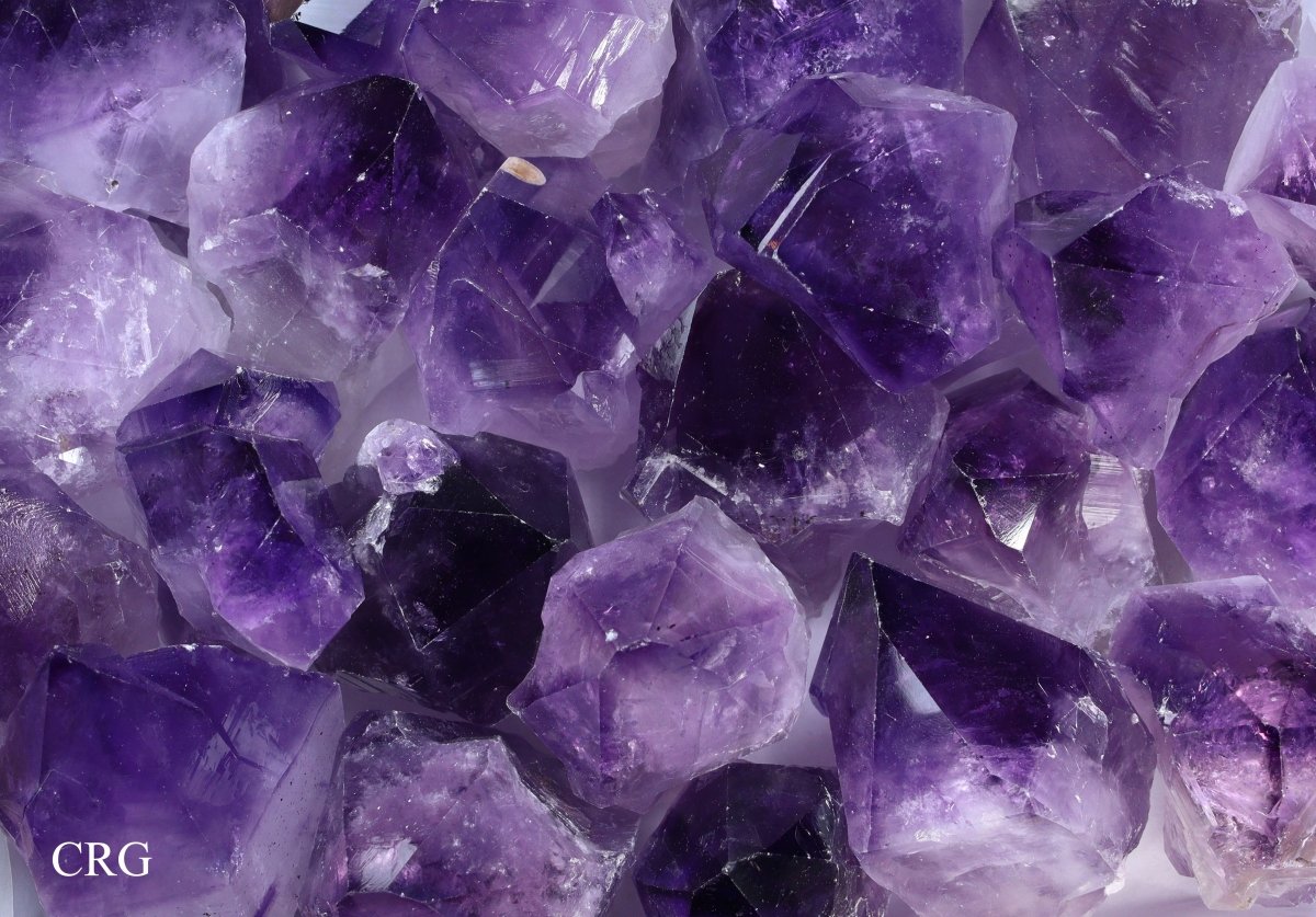Raw Extra Quality Amethyst Points / 70-90mm AVG - 1 KILO LOT