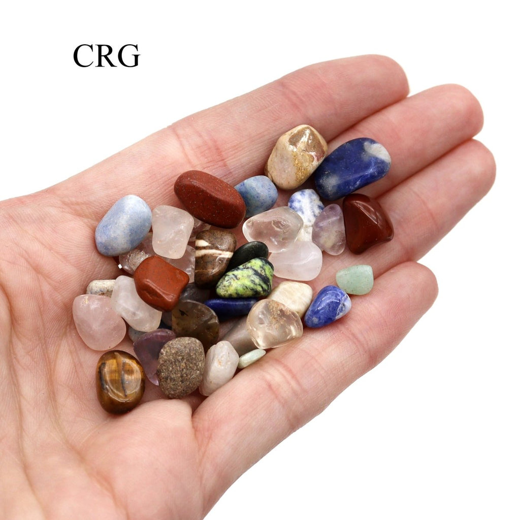 Tumbled Size #0 Gemstone Mix / 10mm AVG - 1 LB. LOT