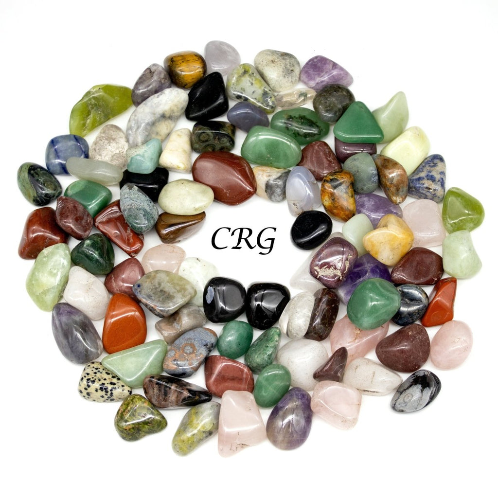 Tumbled Small A88 Gemstone Mix / 0.5" AVG - 1 KILO LOT