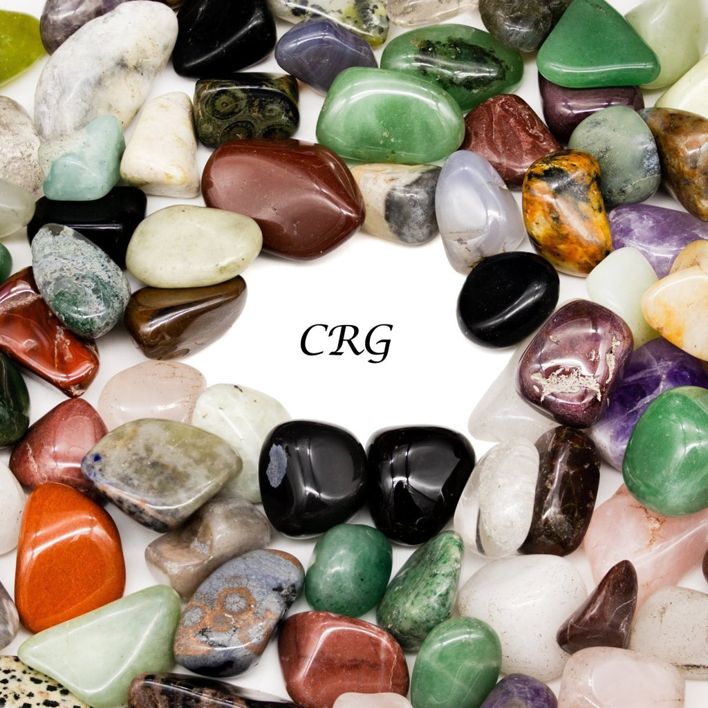 Tumbled Small A88 Gemstone Mix / 0.5" AVG - 1 KILO LOT