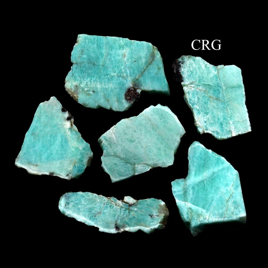 Amazonite Palm Size Slabs / One Side Polished / 2-4" AVG - 1 LB. LOT