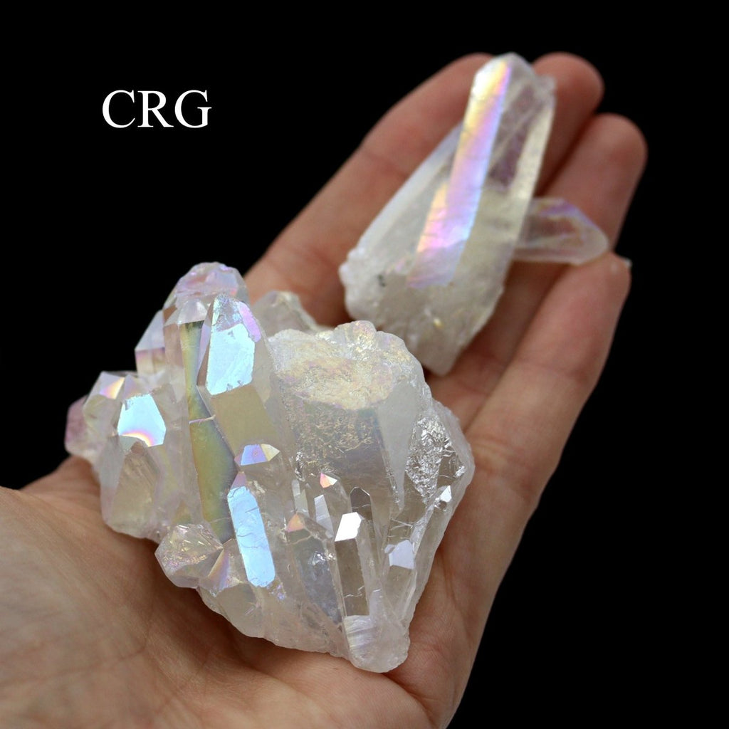 Angel Aura Quartz Mixed Points and Clusters / 50-300g AVG - 1 LB. LOT