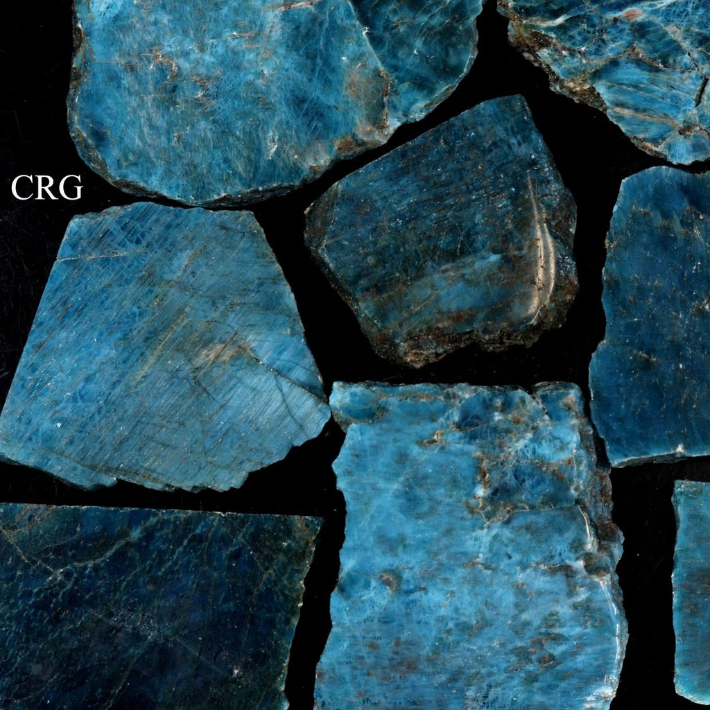 Apatite Palm Size Slabs / One Side Polished / 2-4" AVG - 1 LB. LOT