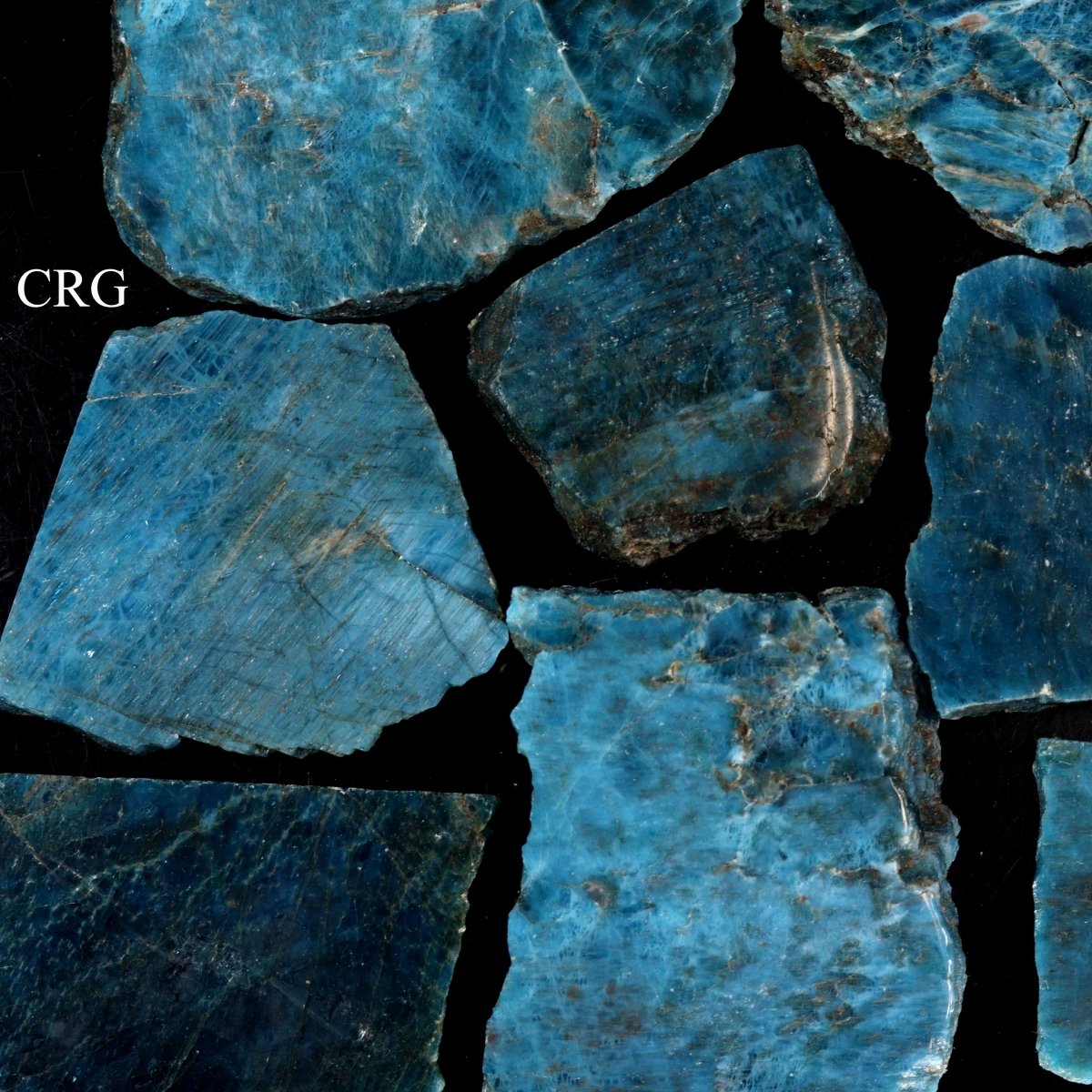 Apatite Palm Size Slabs / One Side Polished / 2-4" AVG - 1 LB. LOT