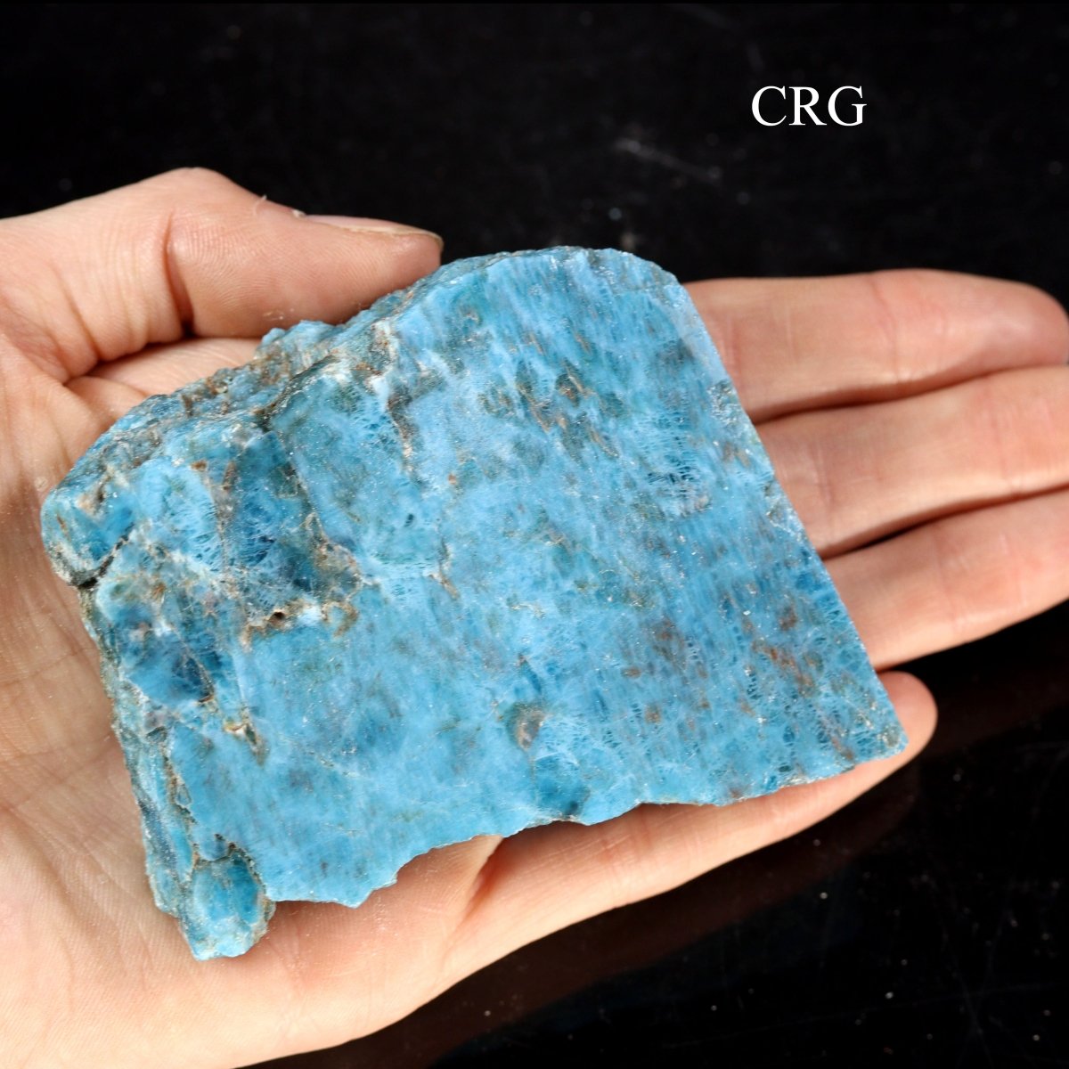 Apatite Palm Size Slabs / One Side Polished / 2-4" AVG - 1 LB. LOT