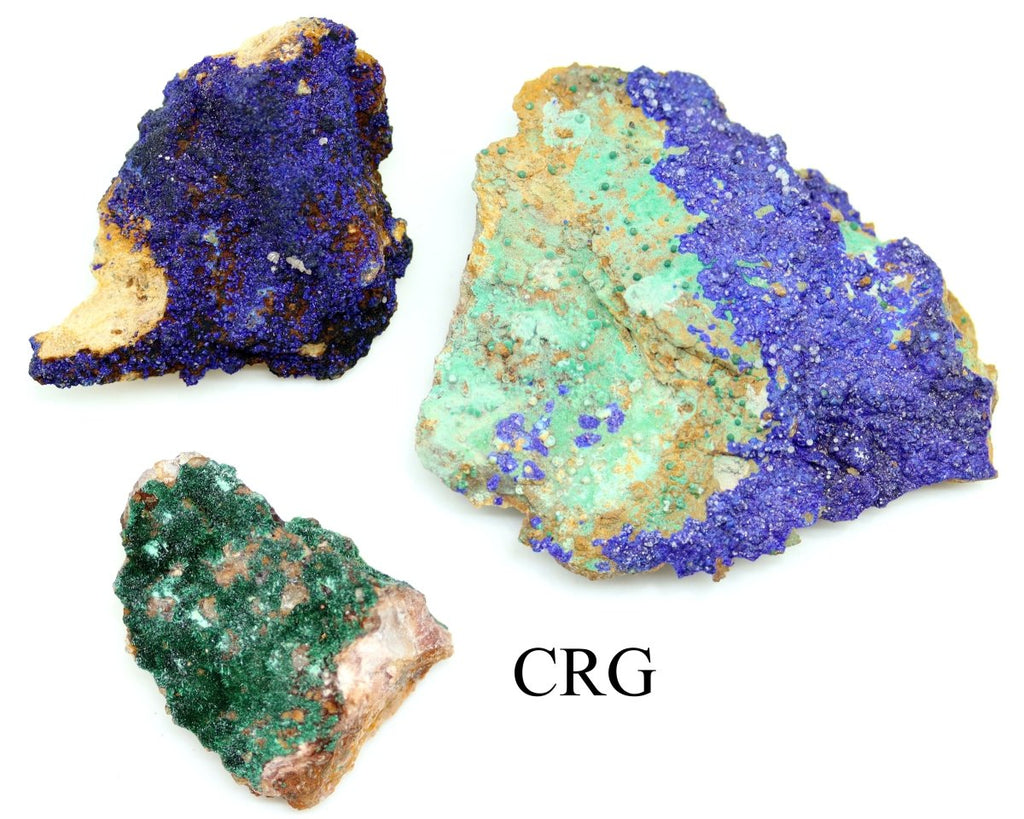 Azurite and Malachite on Matrix / 1-4" AVG - 1 LB. LOT