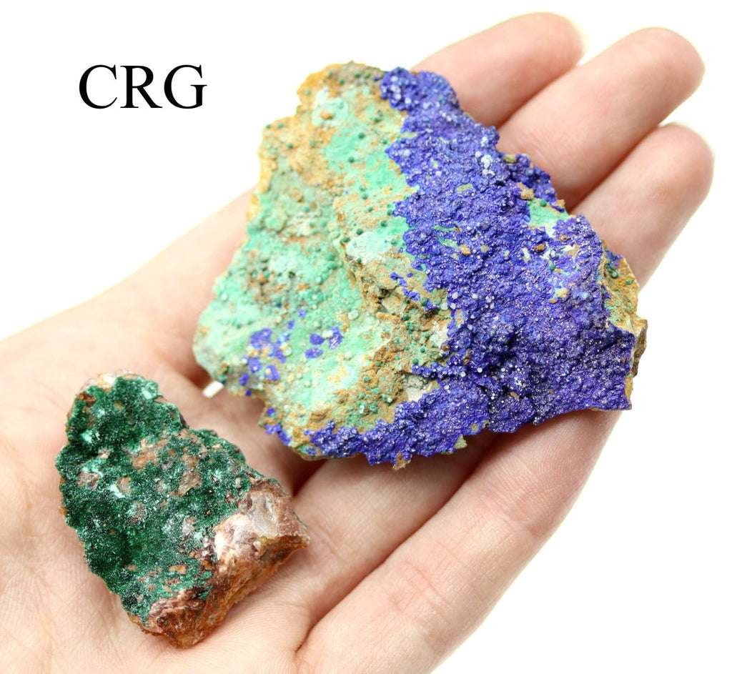 Azurite and Malachite on Matrix / 1-4" AVG - 1 LB. LOT