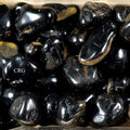 Black Onyx Extra Quality Tumbled Gemstones from Brazil 1 LB.