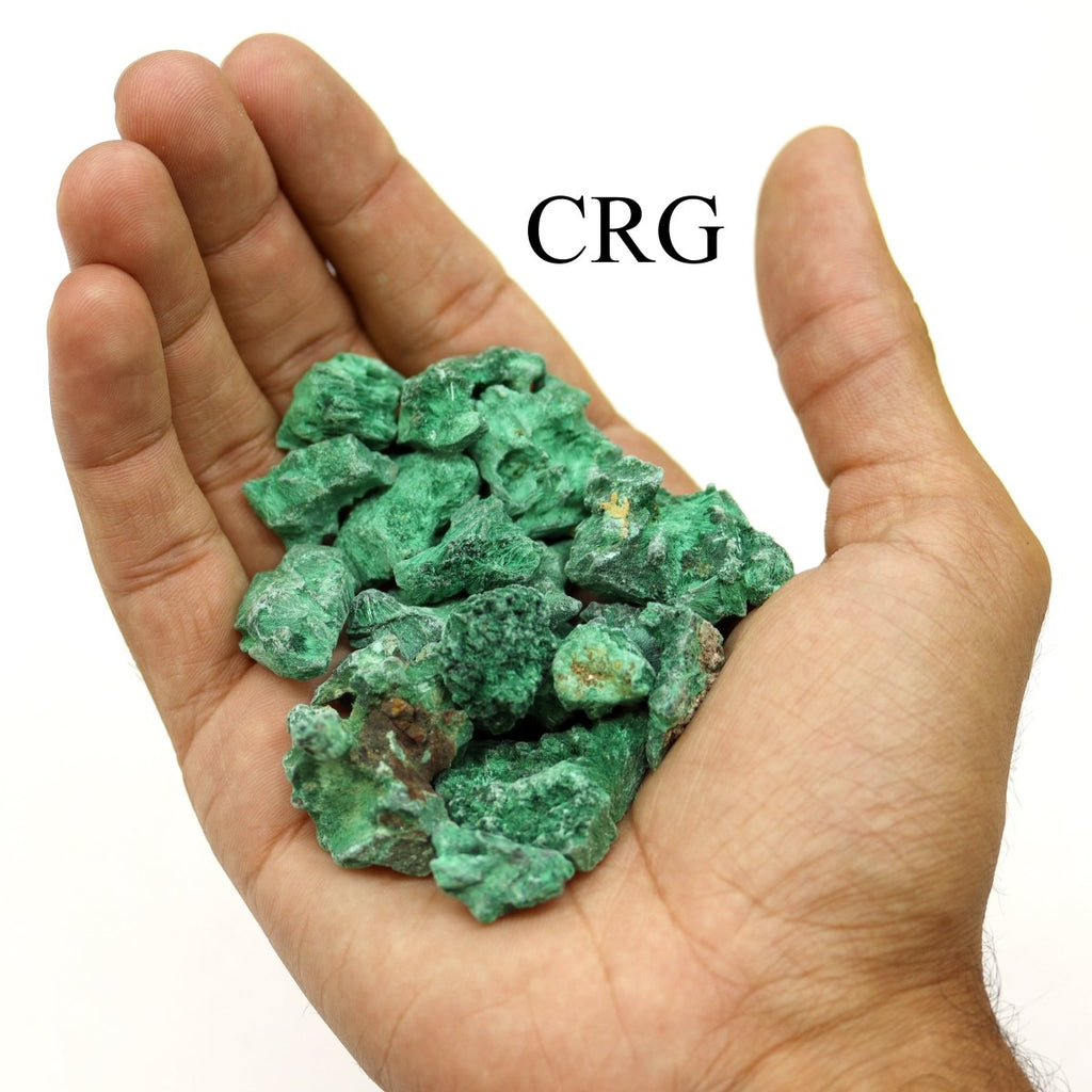 2 LB. Fibrous Malachite / MIXED SIZES