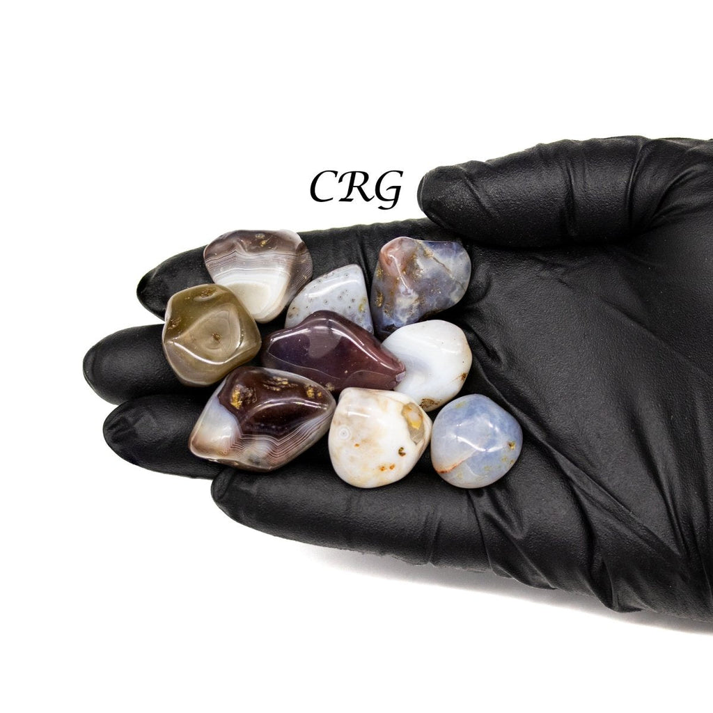 Tumbled Grey Botswana Agate / 1-2" AVG - 1 LB. LOT
