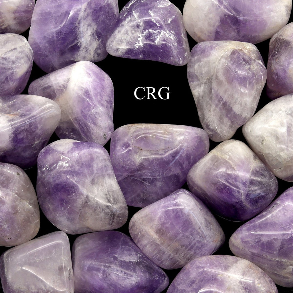 Tumbled Banded Amethyst / 30-60mm AVG - 1 LB. LOT