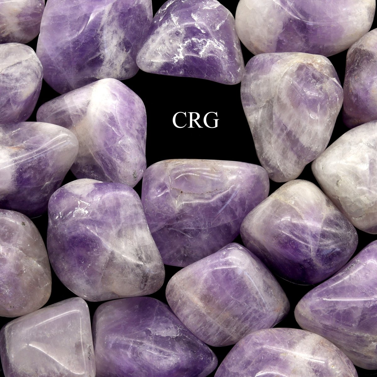 Tumbled Banded Amethyst / 30-60mm AVG - 1 LB. LOT
