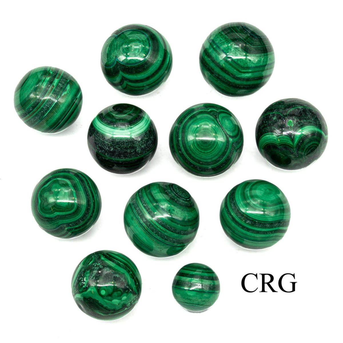 Malachite Spheres - 1-4 cm - 1 pound