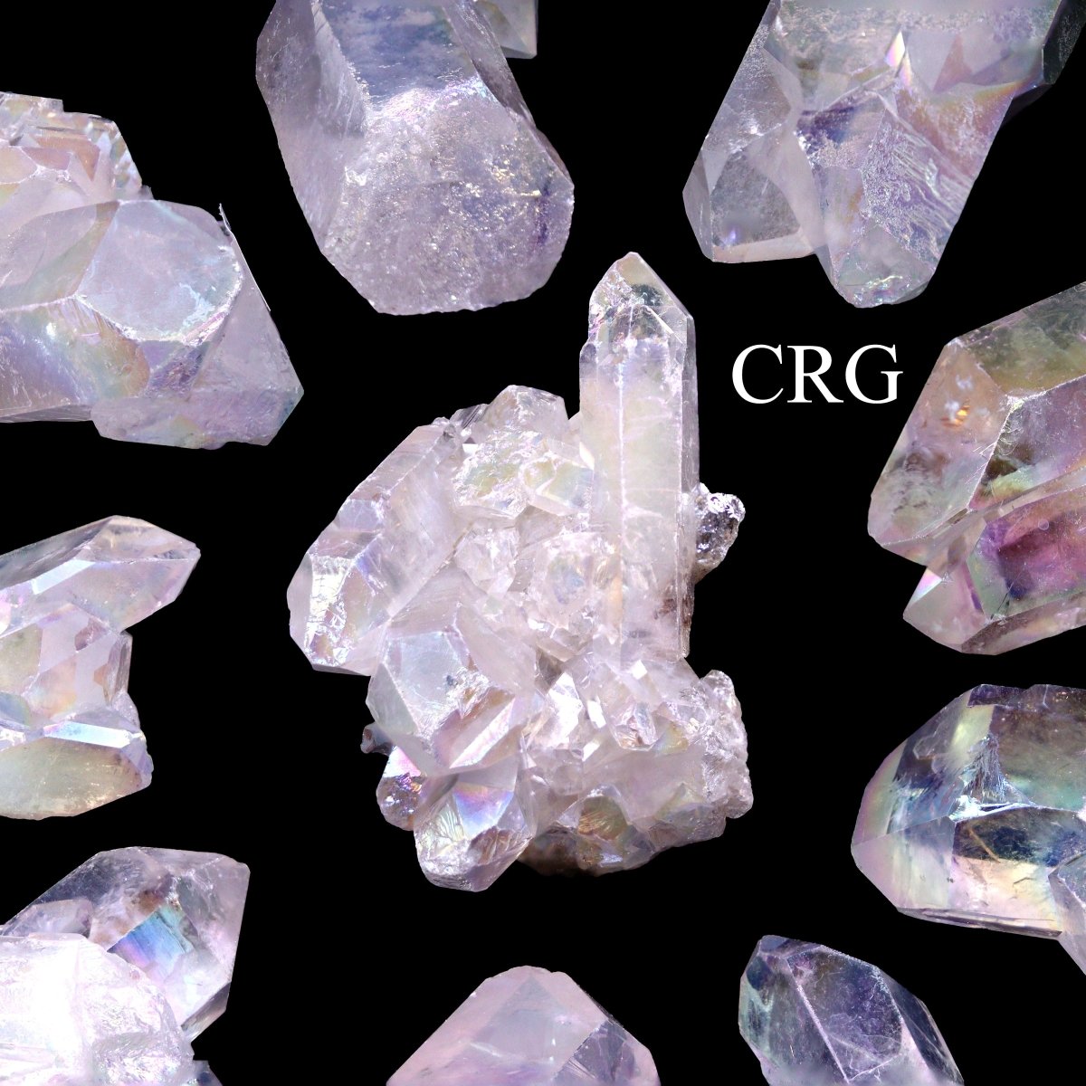Angel Aura Quartz Points and Clusters / 1-3" AVG - 1 LB. LOT