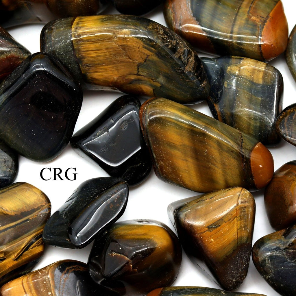 Tumbled Mixed Tiger's Eye / 1-2" AVG - 1 LB. LOT