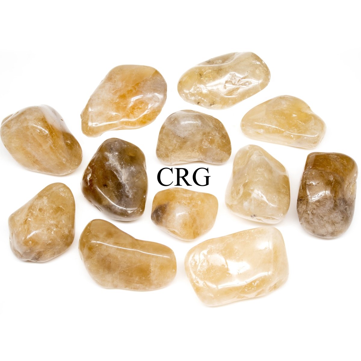 Tumbled Natural Citrine / 1-2" AVG - 1 LB. LOT