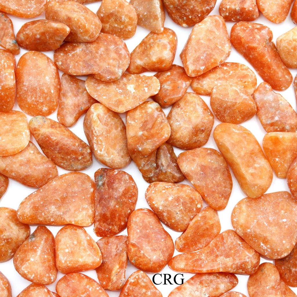 Tumbled Orange Orchid Calcite / 30-60mm AVG - 1 LB. LOT