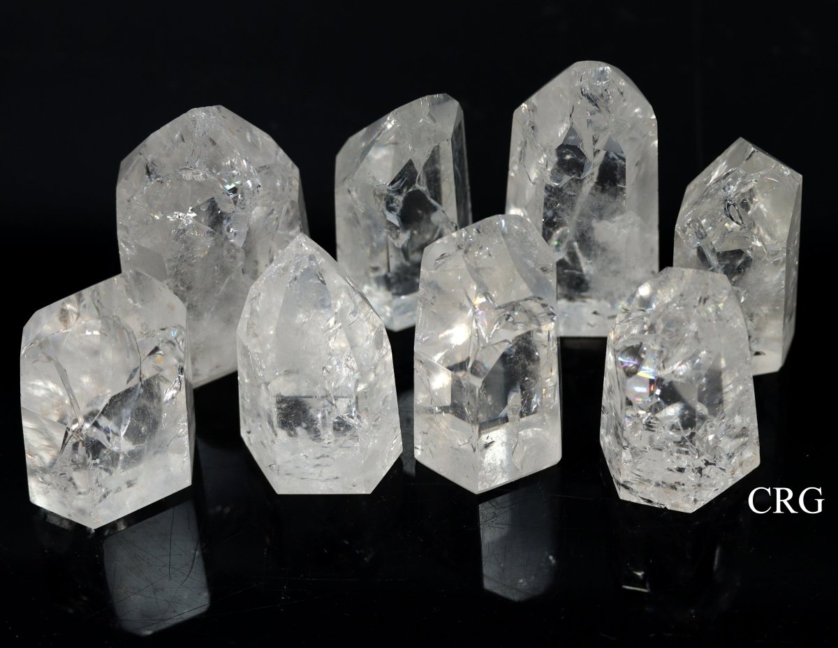 Polished Crackle Quartz Points / 1-3" AVG - 1 LB. LOT