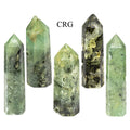 Prehnite Carved Towers 8 to 12 cm (1 Pound)