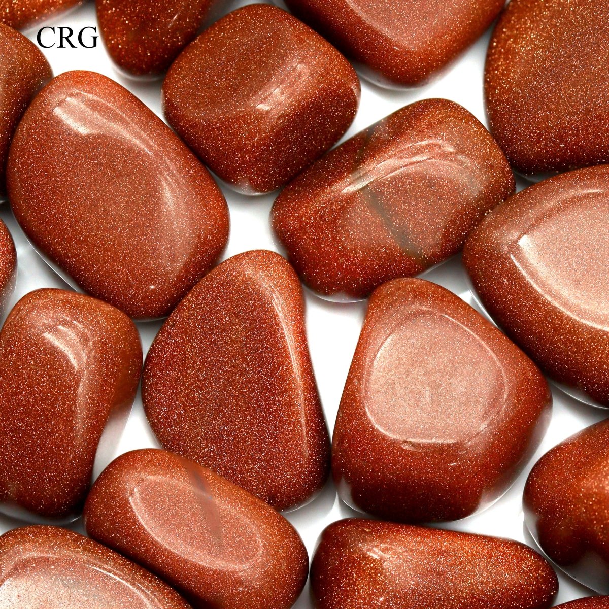 Tumbled Red Goldstone / 1-2" AVG - 1 LB. LOT