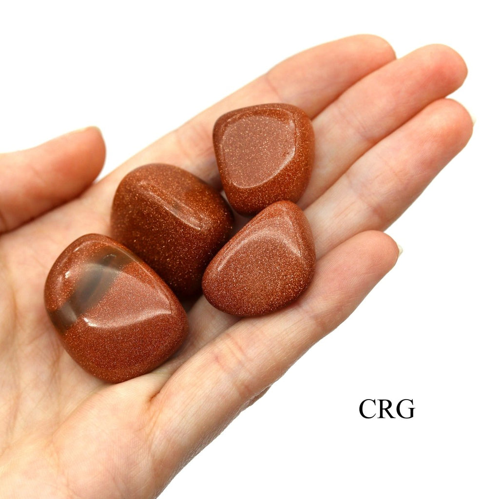 Tumbled Red Goldstone / 1-2" AVG - 1 LB. LOT