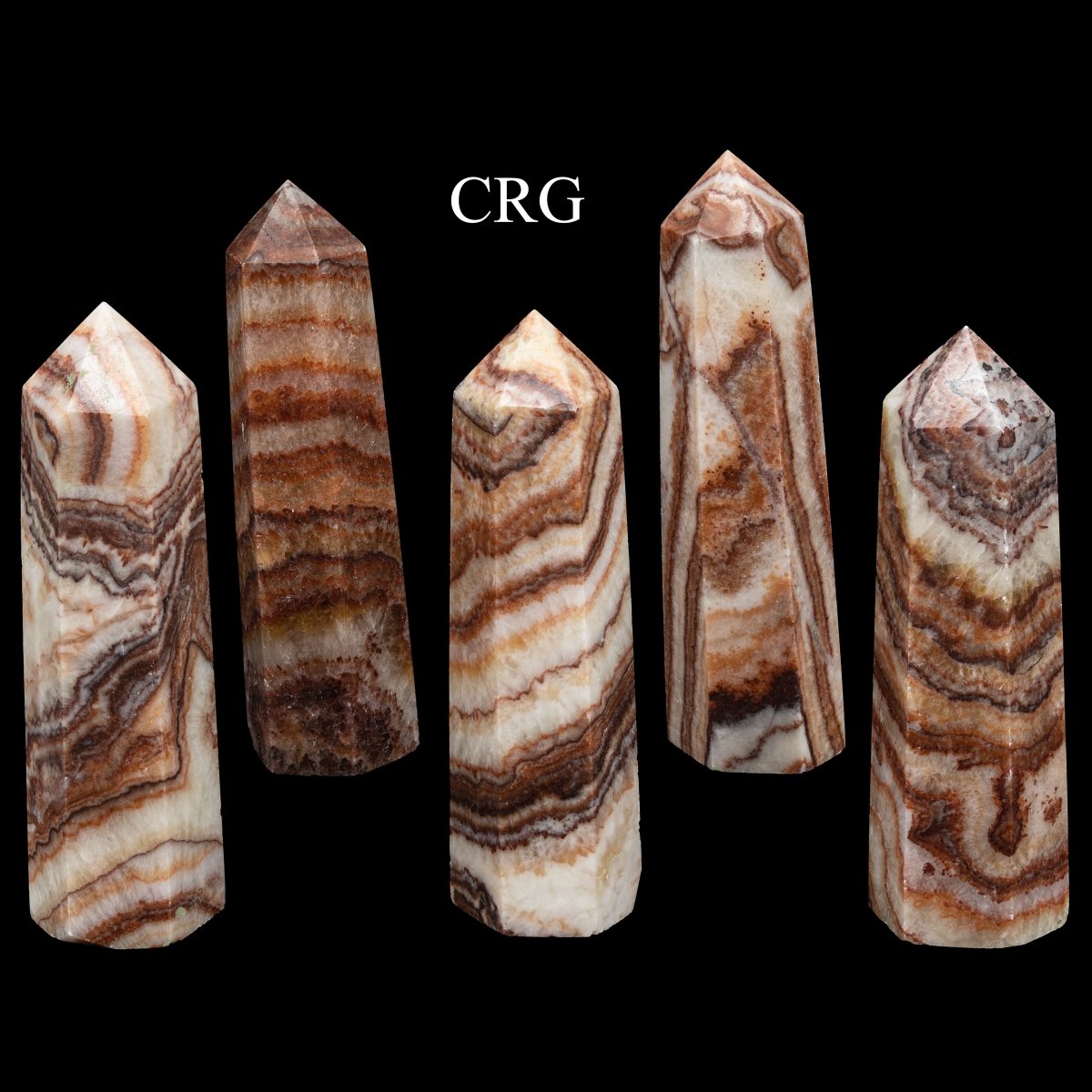 Tricolor Calcite Towers / 8-12cm AVG - 1 LB. LOT