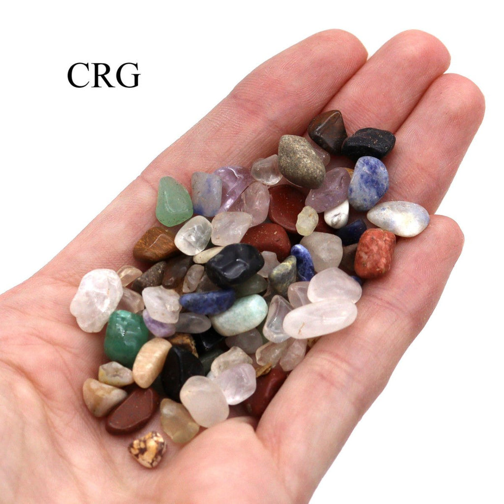 Tumbled Size #00 Gemstone Mix / 6-8mm AVG - 1 LB. LOT