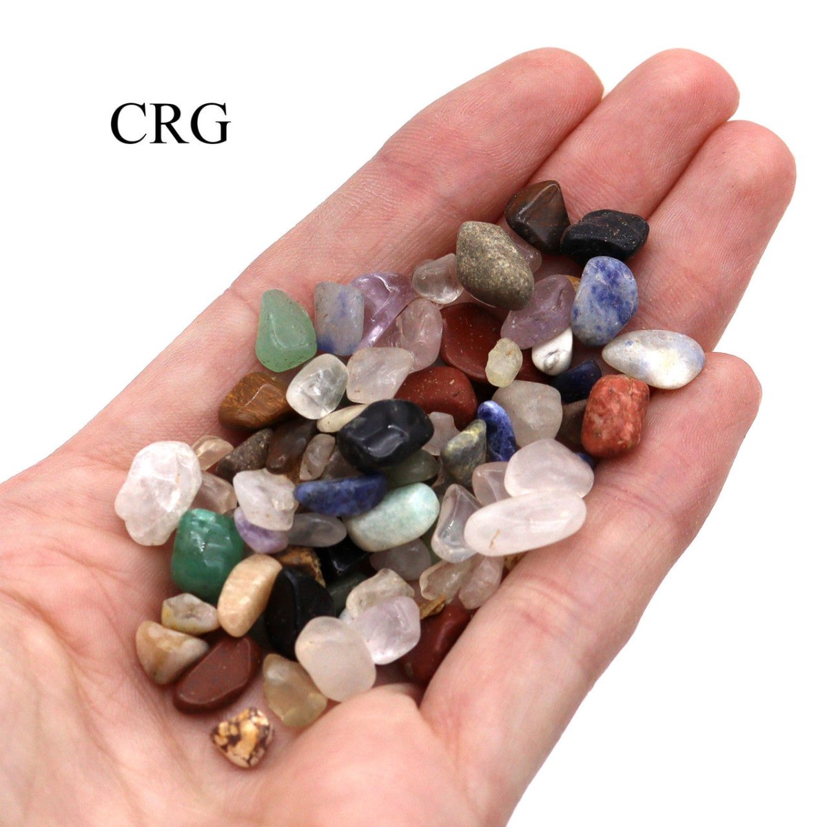 Tumbled Size #00 Gemstone Mix / 6-8mm AVG - 1 LB. LOT