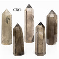 Smoky Quartz Carved Towers / 8-12cm AVG - 1 LB. LOT