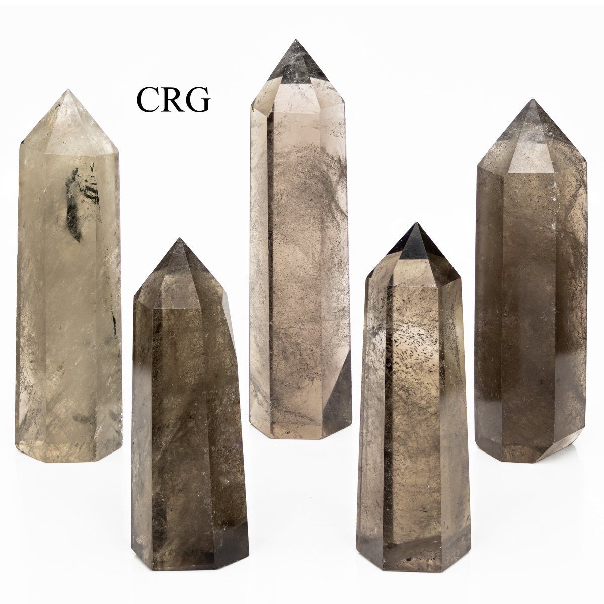Smoky Quartz Carved Towers / 8-12cm AVG - 1 LB. LOT
