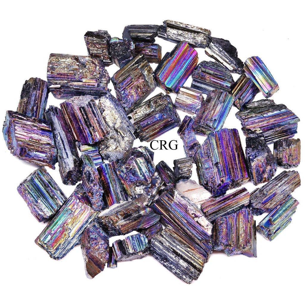 Titanium Aura Black Tourmaline Rods / 1-4" AVG - 1 LB. LOT