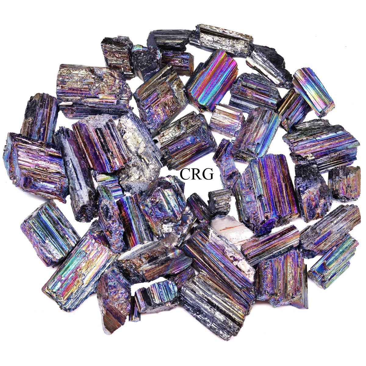 Titanium Aura Black Tourmaline Rods / 1-4" AVG - 1 LB. LOT