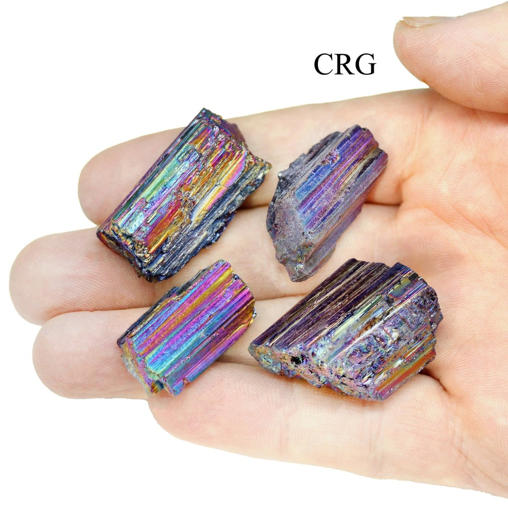 Titanium Aura Black Tourmaline Rods / 1-4" AVG - 1 LB. LOT