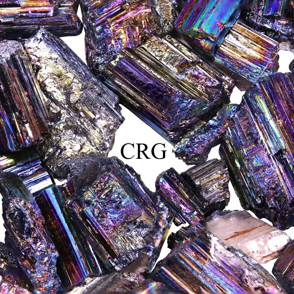 Titanium Aura Black Tourmaline Rods / 1-4" AVG - 1 LB. LOT