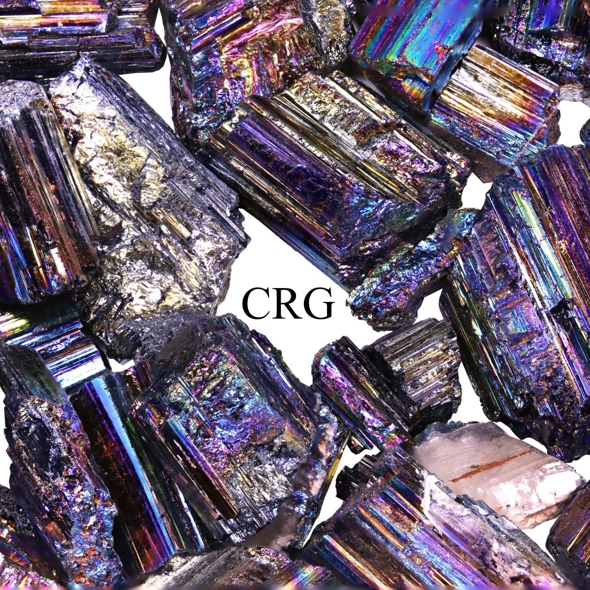 Titanium Aura Black Tourmaline Rods / 1-4" AVG - 1 LB. LOT