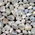Tumbled Angel Aura Rose Quartz / 20-40mm AVG - 1 LB. LOT